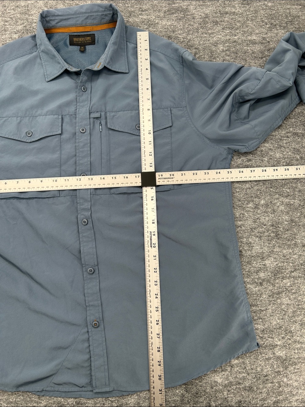Brothers and Sons Men's Dobby Performance Long Sleeve Button-Down Western XL - Picture 11 of 14